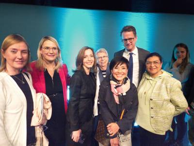 Mitglieder der Frauenunion Fellbach mit Christina Stumpp und Dr. Carsten Linnemann