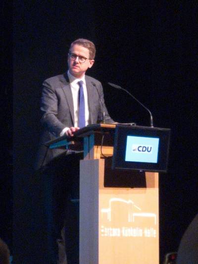 Dr. Carsten Linnemann bei seinem Impulsvortrag