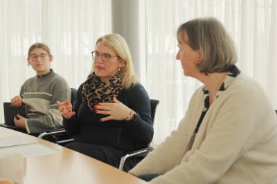 Christina Stumpp in der Diskussion