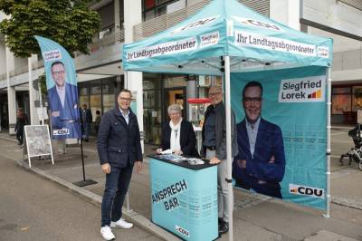 Ansprechbar mit Siegfried Lorek, Christel Schwegler und Klaus Knauer