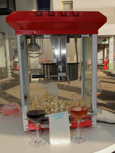 Fellbacher Wein und Popcorn