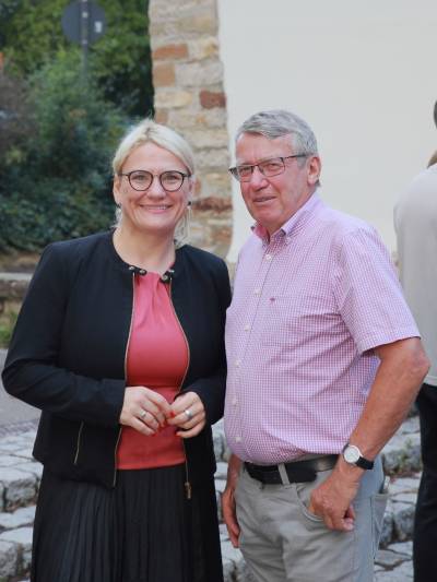 Christina Stumpp MdB und Franz Plappert Fraktionsvorsitzender Fellbach