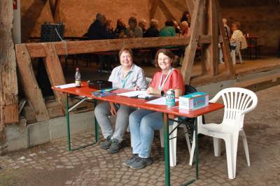 Felizitas Winners, Schatzmeisterin und Christine Bucher, Schriftf&uuml;hrerin im CDU Stadtverband Fellbach