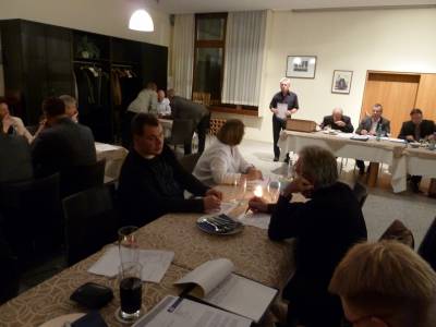 Gesellige Runde im Restaurant Stadio in Schmiden
