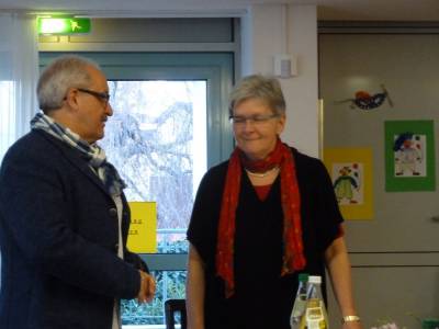 Harald Rienth und Dorothee Bausch, die Heimleiterin.