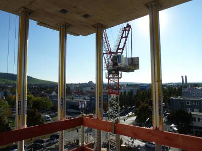 107m wird das Gebude am Ende messen.