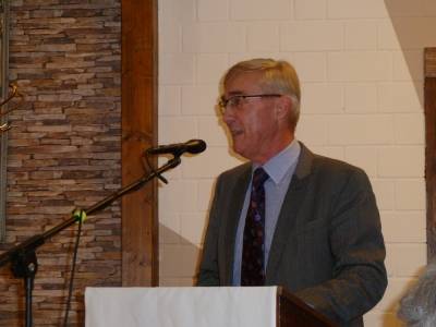 Spieth whrend seines Rechenschaftsberichts